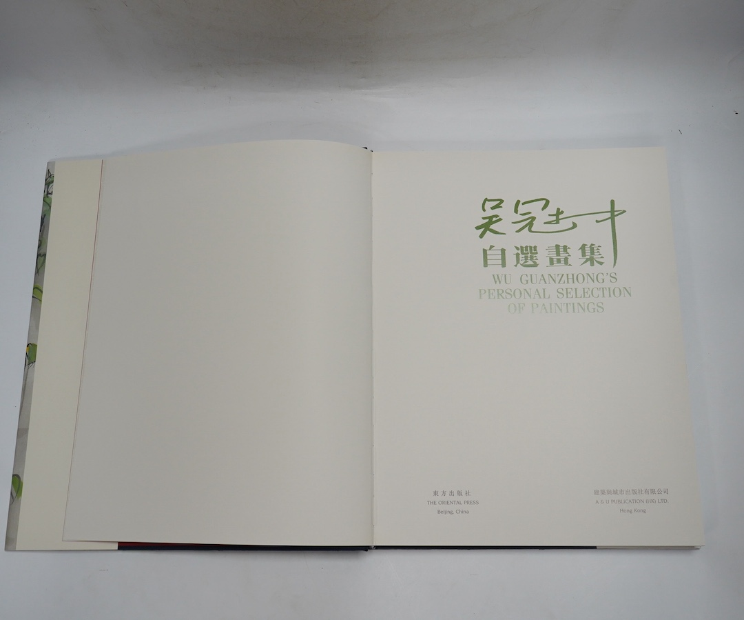 [Bingming, Xiong] - The Art of Wu Guanzhong. revised edition. photo. portrait frontis. & 157 full page reproductions (mostly coloured), d/wrapper, folio. Hong Kong, 1989